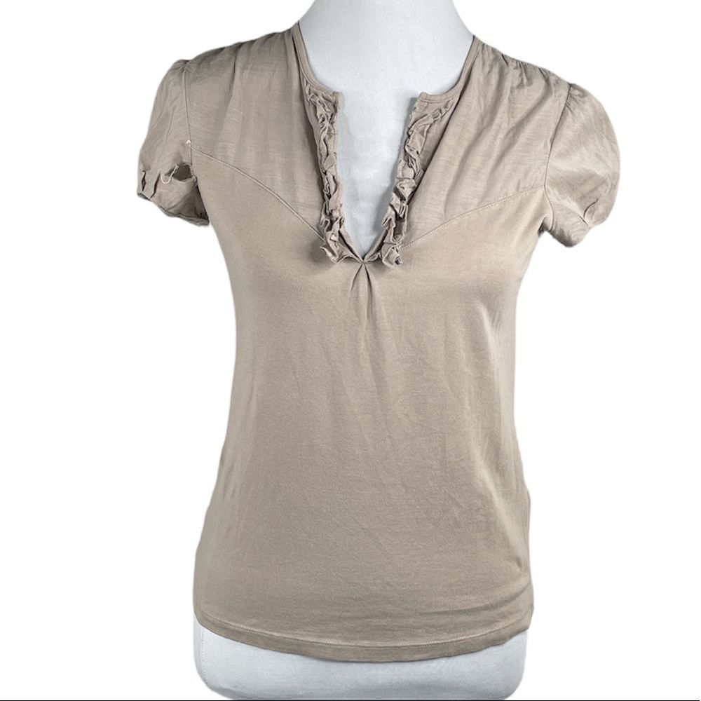 Boss Hugo Boss Ruffles TShirt Taupe Size Small